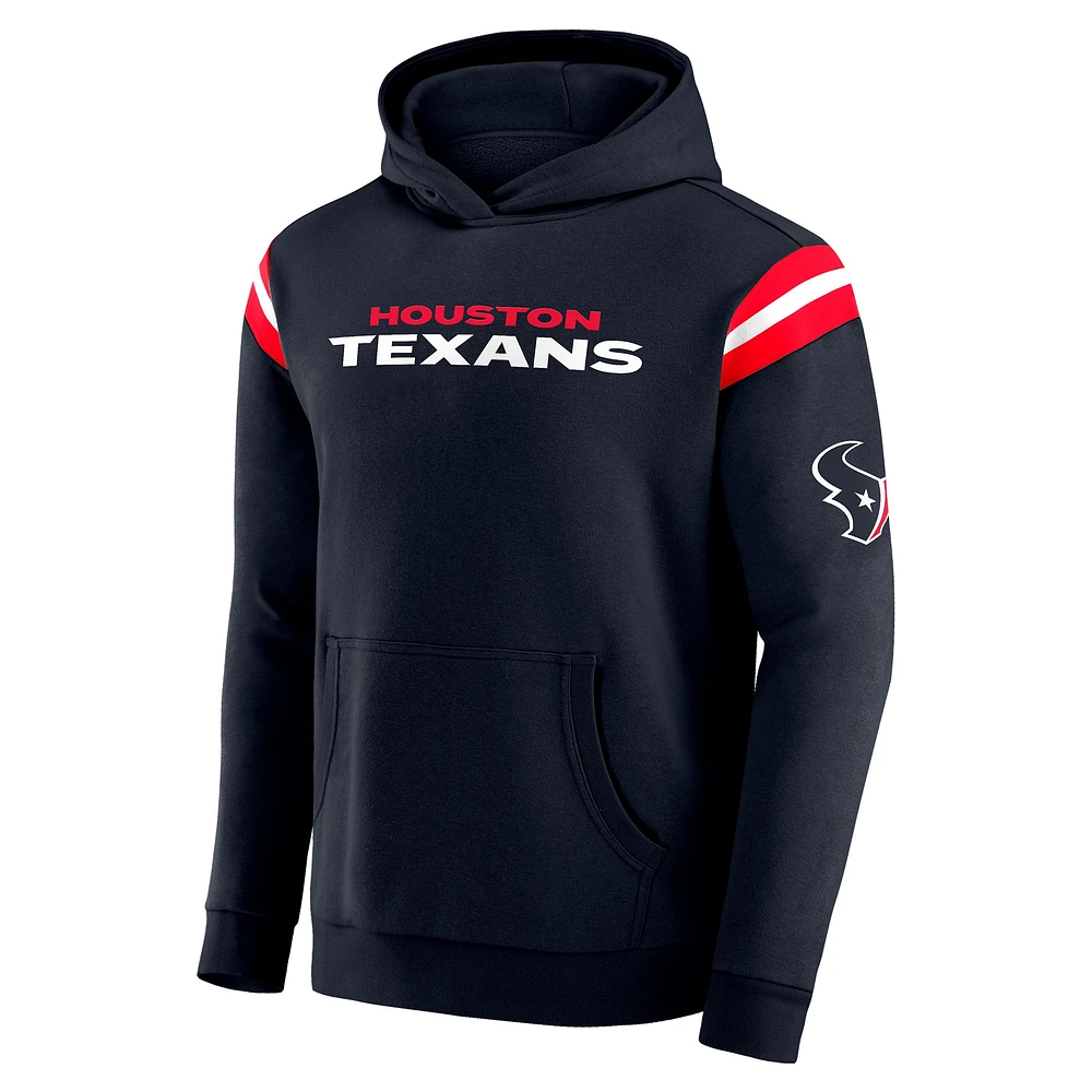 Men's Darius Rucker Collection by Fanatics Black Houston Texans Football Washed Pullover Hoodie