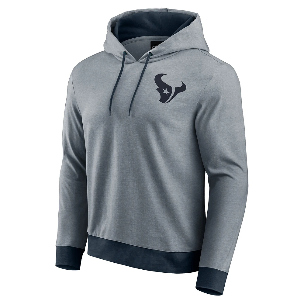 Men's Darius Rucker Collection by Fanatics Navy Houston Texans Tonal Knit Pullover Hoodie