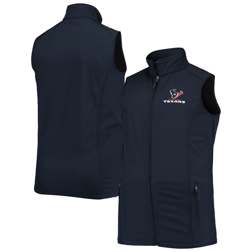 Men's Dunbrooke Navy Houston Texans Big & Tall Archer Softshell Full-Zip Vest