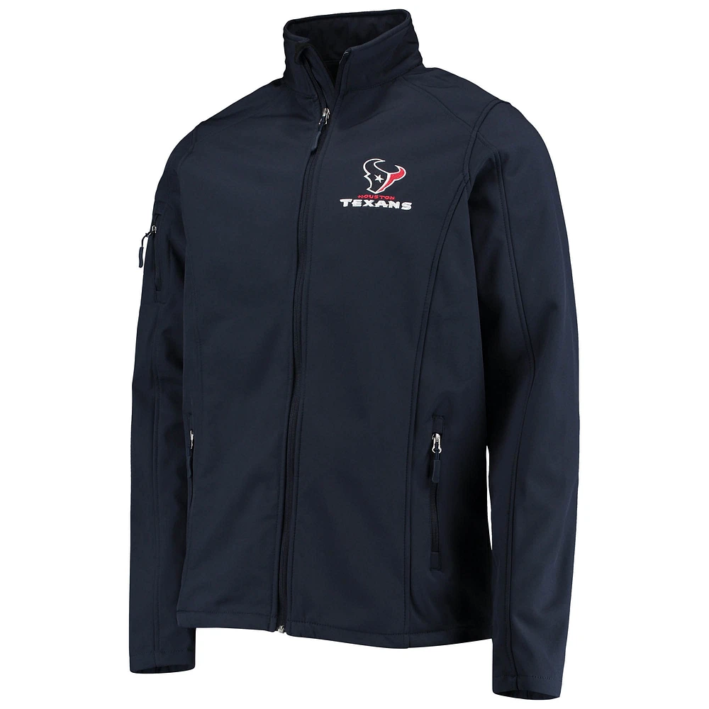 Men's Dunbrooke Navy Houston Texans Big & Tall Sonoma Softshell Full-Zip Jacket