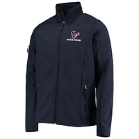 Men's Dunbrooke Navy Houston Texans Big & Tall Sonoma Softshell Full-Zip Jacket