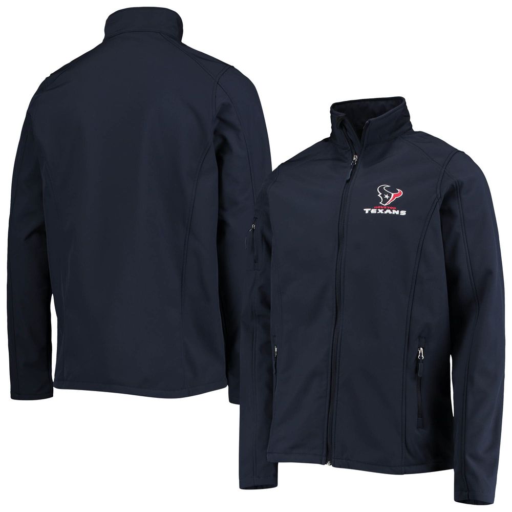 Men's Dunbrooke Navy Houston Texans Big & Tall Sonoma Softshell Full-Zip Jacket