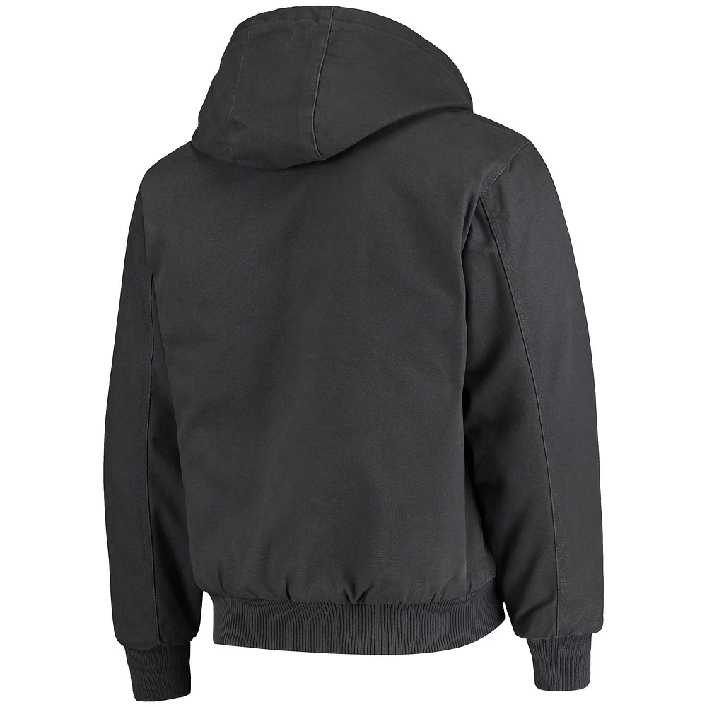 Men's Dunbrooke Navy Houston Texans Dakota Cotton Canvas Hooded Jacket