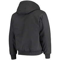 Men's Dunbrooke Navy Houston Texans Dakota Cotton Canvas Hooded Jacket