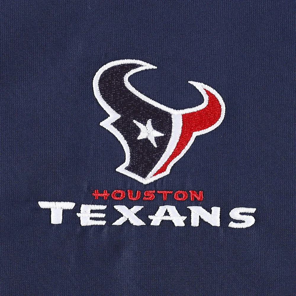 Men's Dunbrooke Navy Houston Texans Hurricane Raglan Full-Zip Windbreaker Jacket