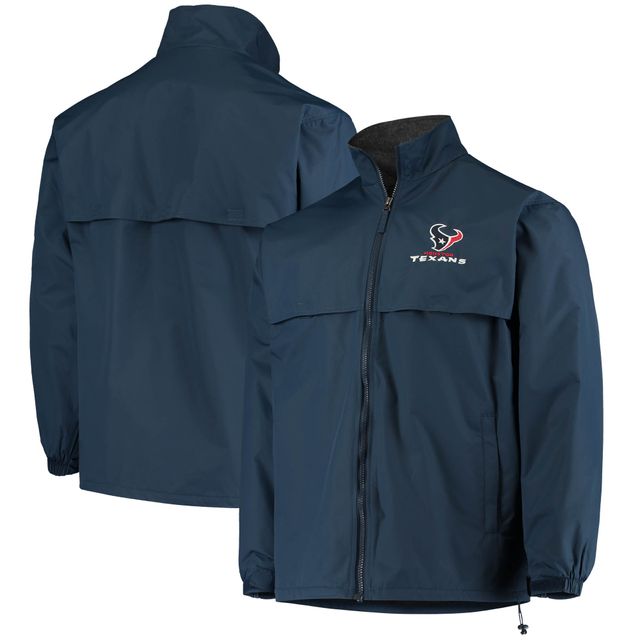 Veste homme Dunbrooke Houston Texans Triumph Fleece entièrement zippée bleu marine