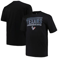 T-shirt pop noir Big & Tall Fanatics pour hommes des Houston Texans