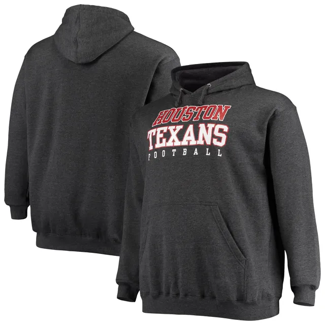 Men's Fanatics Branded Heathered Charcoal Buffalo Bills Big & Tall Practice  Pullover Hoodie