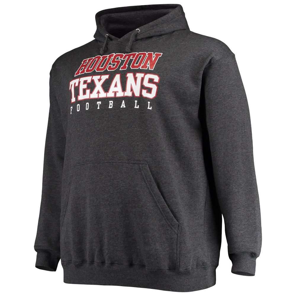 Houston Texans Fanatics Branded Big & Tall Practice Long Sleeve T-Shirt – Heathered Gray