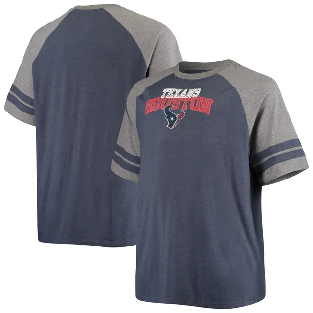 Houston Texans Fanatics Branded Big & Tall Team Logo Lockup T-Shirt - Navy