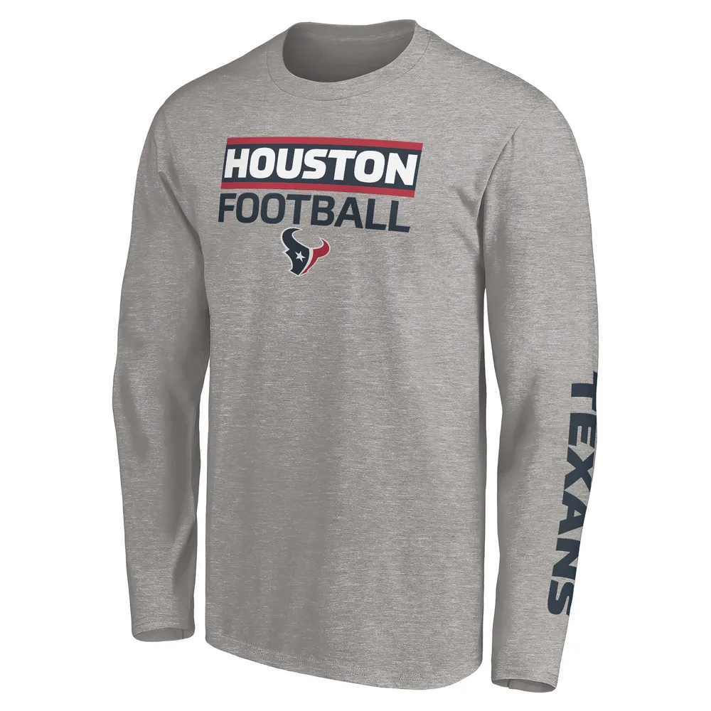 Men's Fanatics Branded Heathered Gray/Heathered Navy Houston