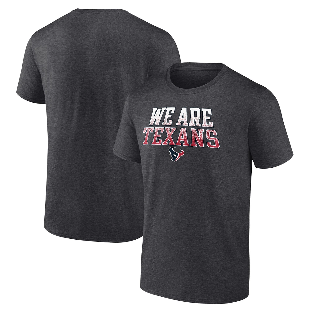 Fanatics Charcoal Houston Texans Big & Tall We Are Déclaration T-shirt pour hommes