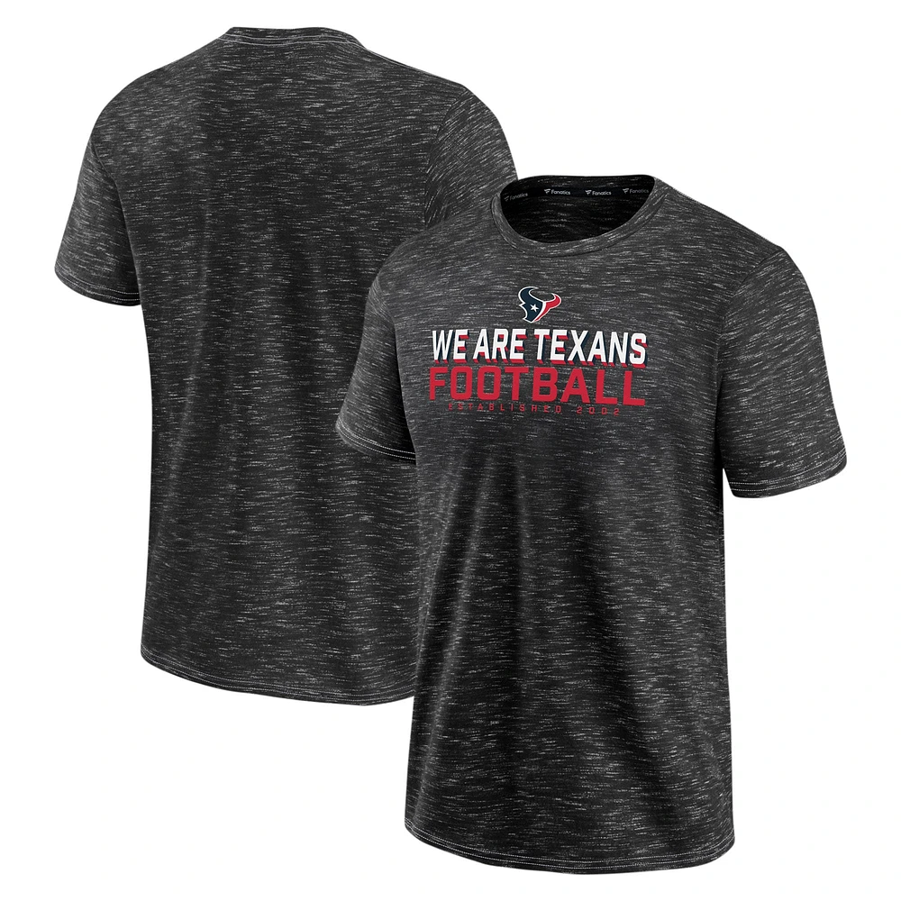 T-shirt composant Fanatics Charcoal Houston Texans pour hommes