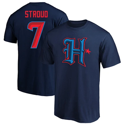 Men's Fanatics C.J. Stroud Navy Houston Texans Big & Tall Player Name Number T-Shirt