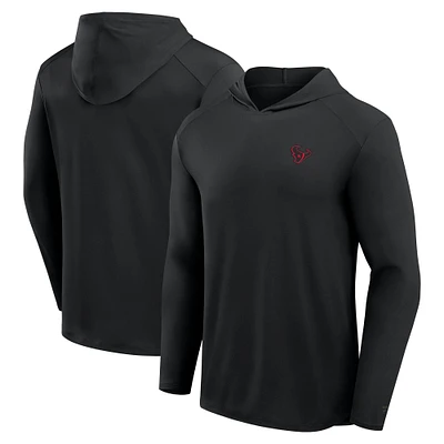 T-shirt à capuche manches longues Fanatics gris Houston Texans Front Office Power Mono pour hommes