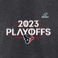 T-shirt prêt pour les éliminatoires de la NFL 2023 des Houston Texans Fanatics Heather Charcoal hommes