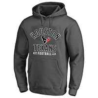 Sweat à capuche Fanatics Heather Charcoal Houston Texans pour hommes de grande taille