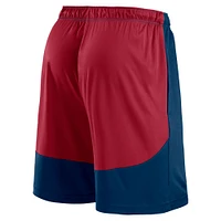 Short de lancement Fanatics bleu marine/rouge pour homme des Houston Texans