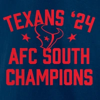 T-shirt Fanatics pour homme bleu marine Houston Texans Champions de la division sud l'AFC 2024