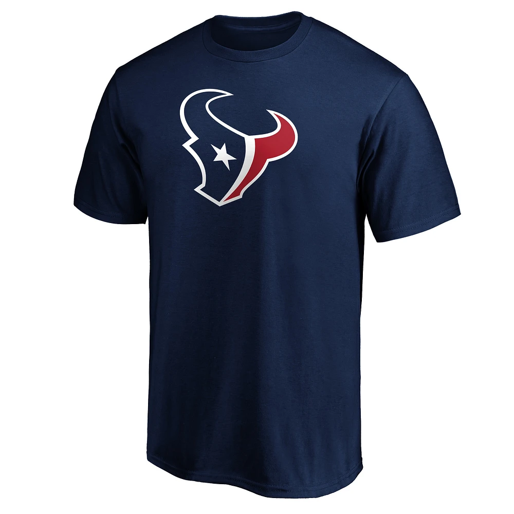 Men's Fanatics Navy Houston Texans Big & Tall Primary Team Logo T-Shirt