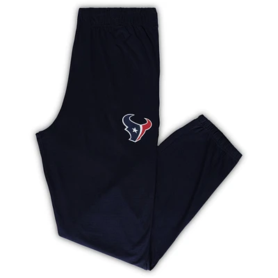 Pantalon de pyjama léger Fanatics Navy Houston Texans Big & Tall Tracking pour hommes