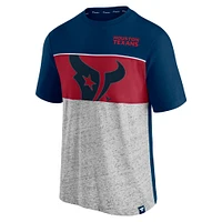 Men's Fanatics Navy Houston Texans Colorblock T-Shirt