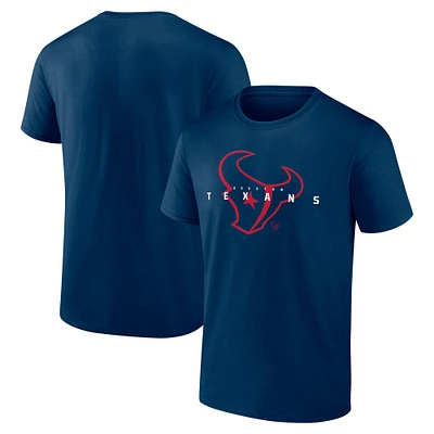 T-shirt coordonné bleu marine pour homme Fanatics Houston Texans