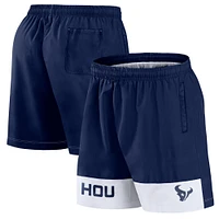 Short Fanatics bleu marine pour homme Houston Texans Elements