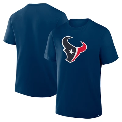 T-shirt Fanatics bleu marine pour homme, motif héritage Field Goal des Houston Texans
