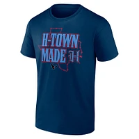 T-shirt Fanatics pour homme bleu marine Houston Texans H-Town State