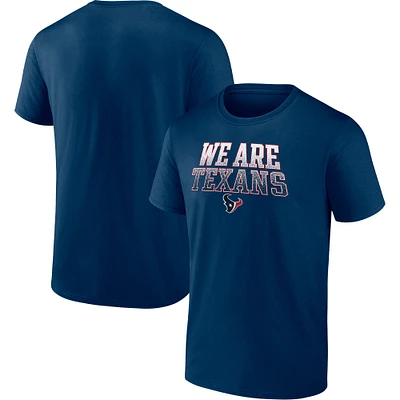 T-shirt bleu marine Fanatics Houston Texans Heavy Hitter pour hommes