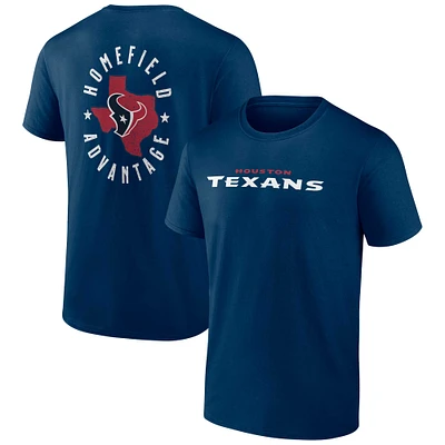 T-shirt Fanatics Navy Houston Texans Home Field Advantage pour hommes