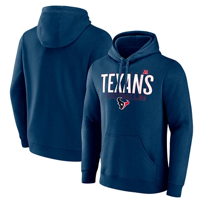 Sweat à capuche Pylon Outline pour homme de la marque Fanatics Navy Houston Texans