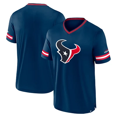 T-shirt à rayures bleu marine pour homme Fanatics Houston Texans