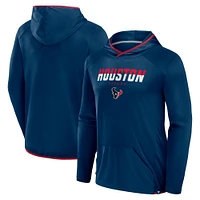 T-shirt à manches longues et capuche transitionnel pour homme Fanatics Navy Houston Texans Defender