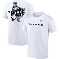 T-shirt Fanatics pour homme blanc Houston Texans Hot Shot State