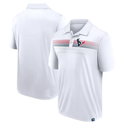 Men's Fanatics White Houston Texans Victory For Us Interlock Polo