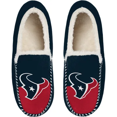 Houston Texans FOCO Colorblock Moccasin Slippers