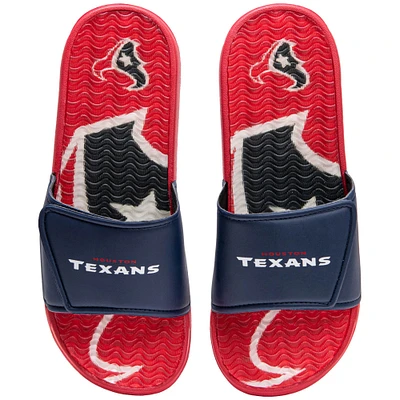 Houston Texans FOCO Wordmark Gel Slide Sandals