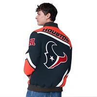 Men's G-III Extreme  Navy Houston Texans Maximum Racing Full-Snap Jacket