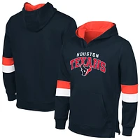 Men's G-III Sports by Carl Banks Navy/Red Houston Texans Adaptive Faceoff Pullover Hoodie