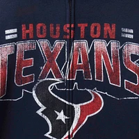 Sweat à capuche entièrement zippé Houston Texans Perfect Season G-III Sports by Carl Banks pour homme, bleu marine