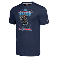 Men's Homage C.J. Stroud Heathered Navy Houston Texans NFL Blitz Player Tri-Blend T-Shirt