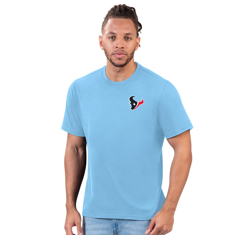 Men's Margaritaville Light Blue Houston Texans Wastin' Away T-Shirt