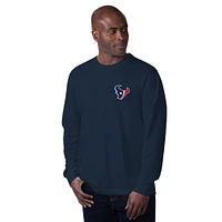 T-shirt à manches longues Hail Mary pour homme, bleu marine, Margaritaville, Houston Texans