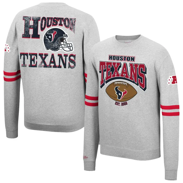 Men's Mitchell & Ness Heathered Gray New England Patriots Big & Tall  Allover Print Pullover Sweatshirt