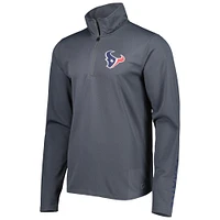 Men's MSX by Michael Strahan Charcoal Houston Texans Half-Zip Pullover
