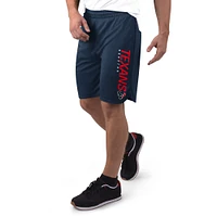 Short en maille bleu marine Houston Texans MSX by Michael Strahan pour homme
