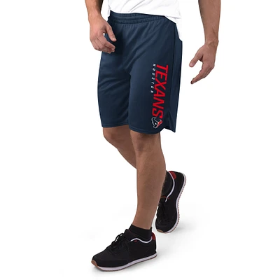 Short en maille bleu marine Houston Texans MSX by Michael Strahan pour homme