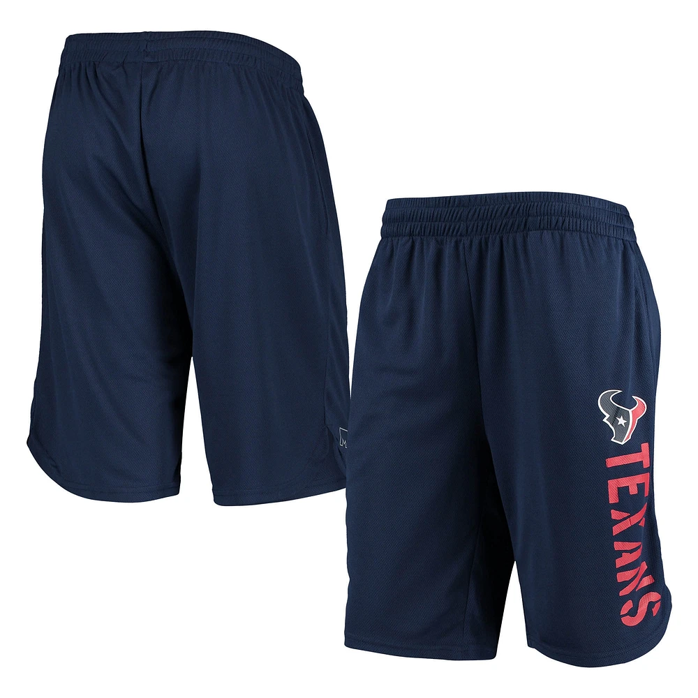 Short d'entraînement Houston Texans MSX by Michael Strahan pour homme, bleu marine